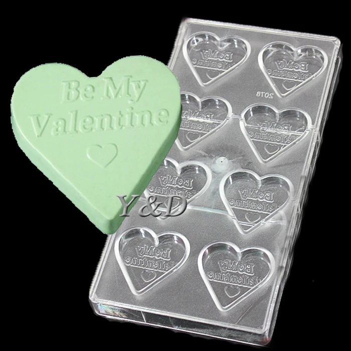 Be My Valentine жесткая пластиковая прозрачная поликарбонатная форма для конфет в