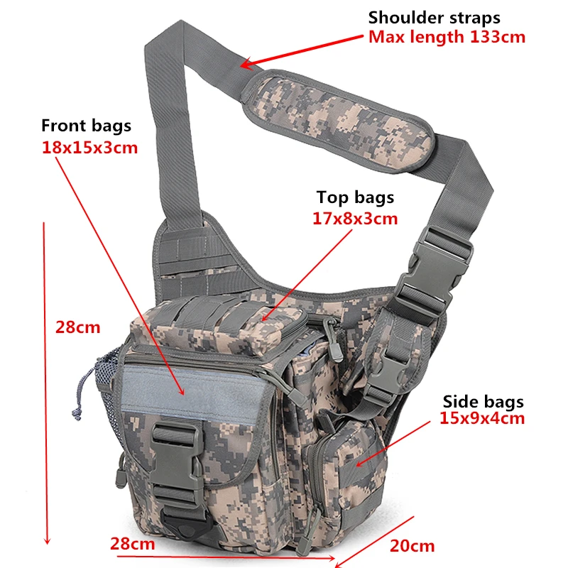 Тактическая мужская сумка-мессенджер Молл через плечо Военная Экипировка сумки