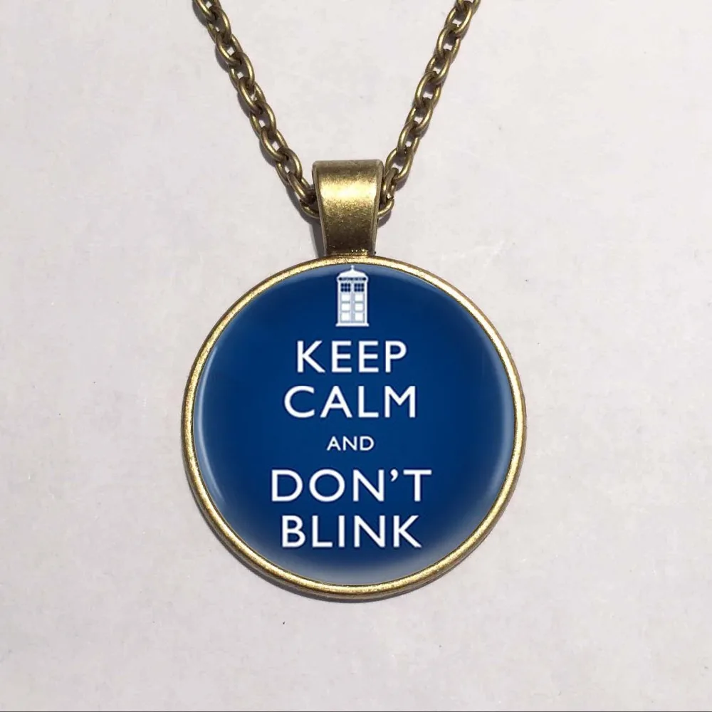 Оптовая продажа ожерелье из круглого стекла подвеска с надписью Keep Calm and Love