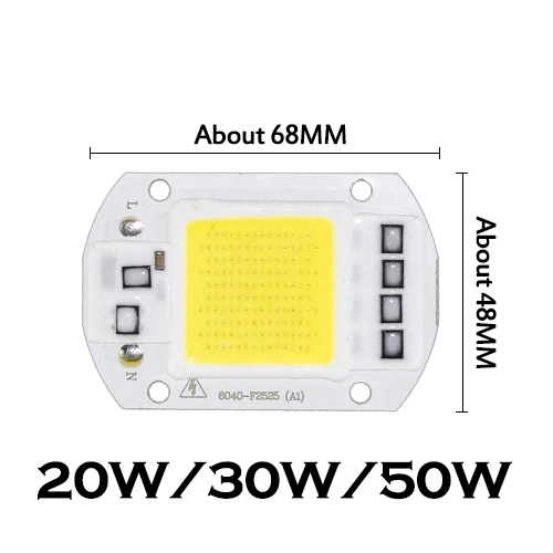 COB IC драйвер DIY лампа чип для светодиодной лампы умный прожектор энергосберегающий прожектор 10 Вт 20 Вт 30 Вт 50 Вт Высокая мощность 110 В 220 в 12 В - Испускаемый цвет: Type B
