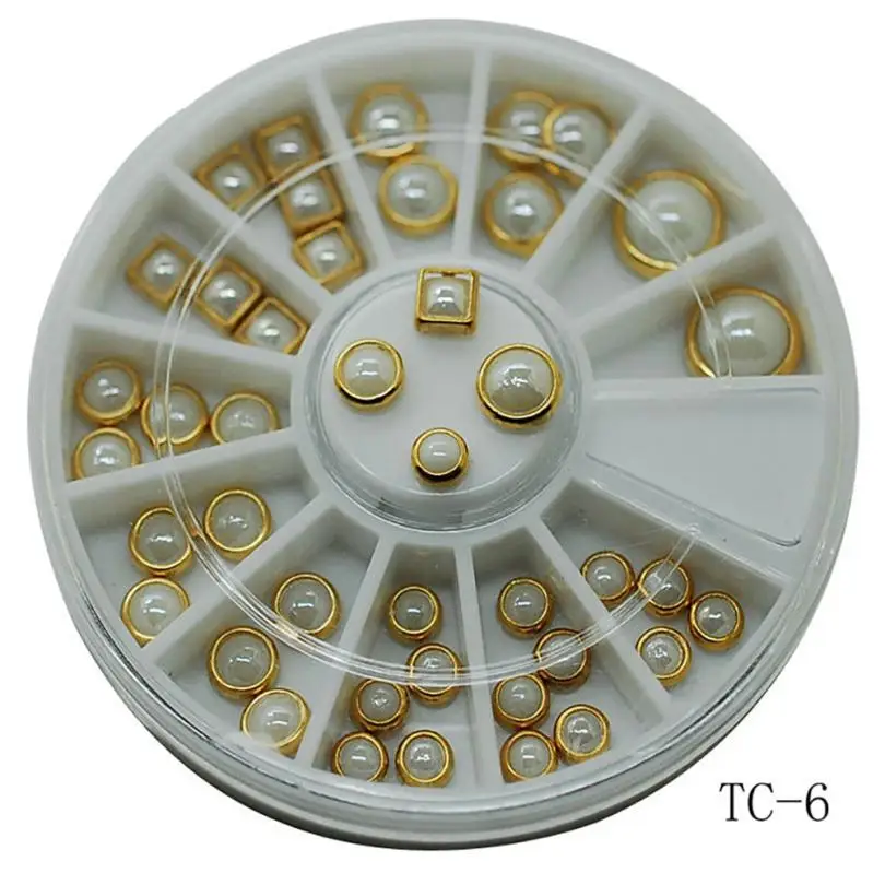 Nail Metal Frame Ceramic Decoration Small Component 3D Sticker SP04 Drop shipping | Красота и здоровье