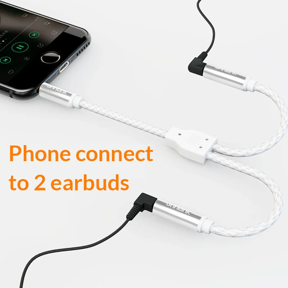 Разветвитель для наушников Unnlink 4 полюса 3 5 гнезда 1X2|aux cable 3.5|cable 3.5splitter headphone |