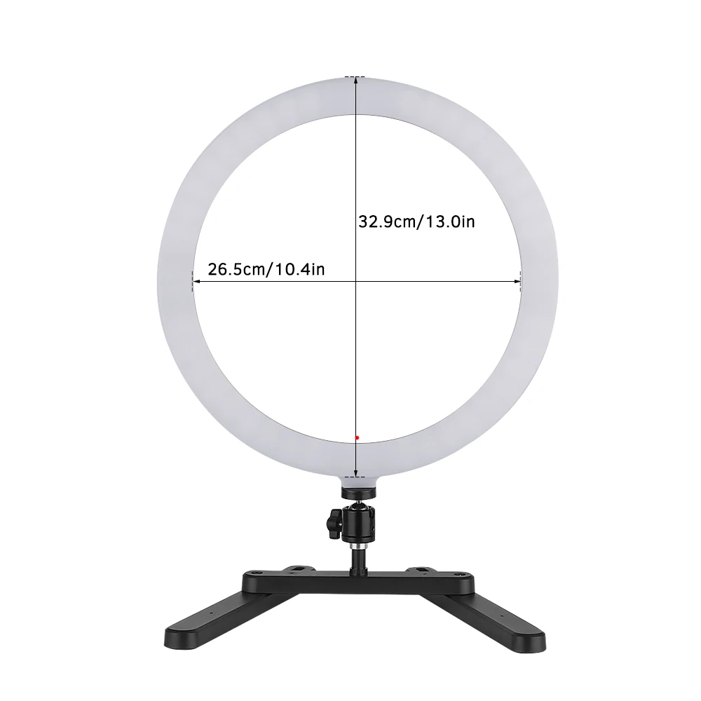 13 дюймовый светодиодный светильник кольцо для селфи Настольный RGB цветной 35 Вт