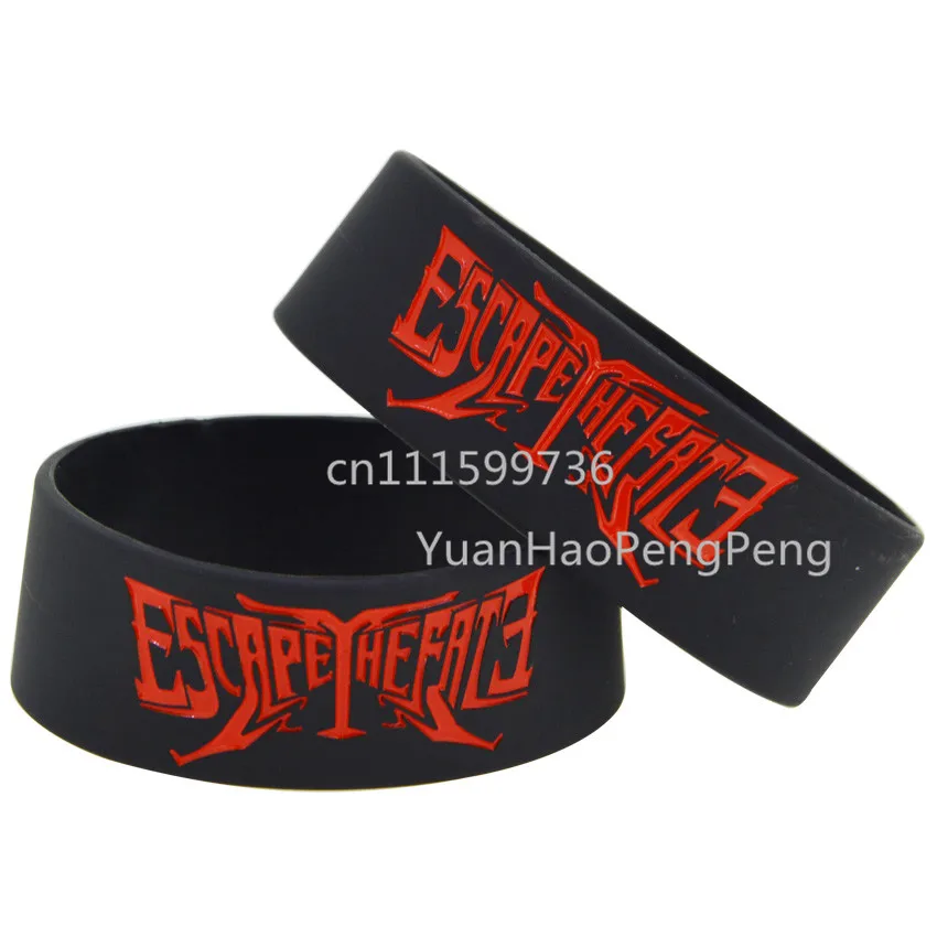 1piece Escape The Fate Post hard core Orchestra Silicone Black Colour Bracelet Wristband | Украшения и аксессуары