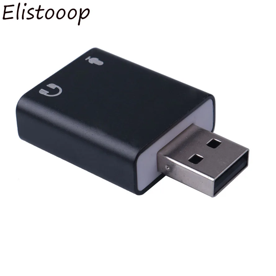 Elitooop USB внешняя звуковая карта 7.1CH 3 5 мм Usb адаптер конвертер Аудио Микрофон