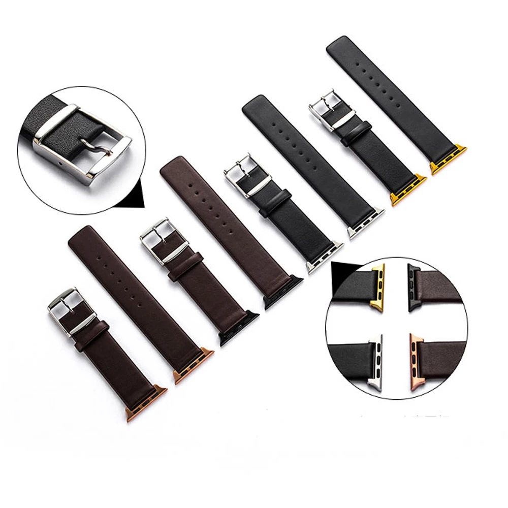Ремешок из натуральной кожи для Apple watch band 42 мм 38 44 40 correas Iwatch series 4 3 2 1 ремешок часов
