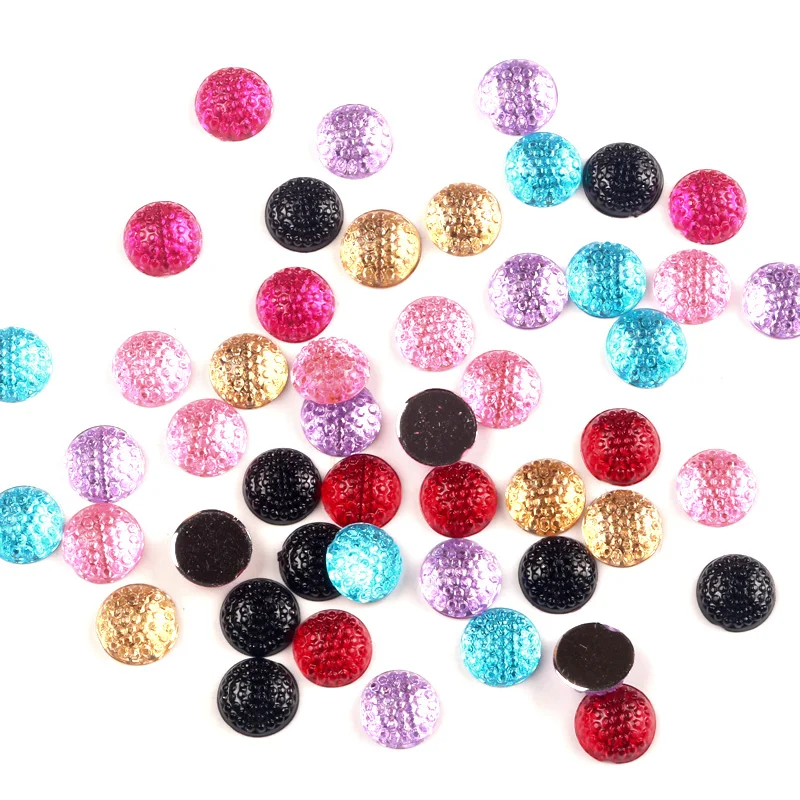 100 шт. смешанные полимерные блестящие круглые хрустальные украшения для