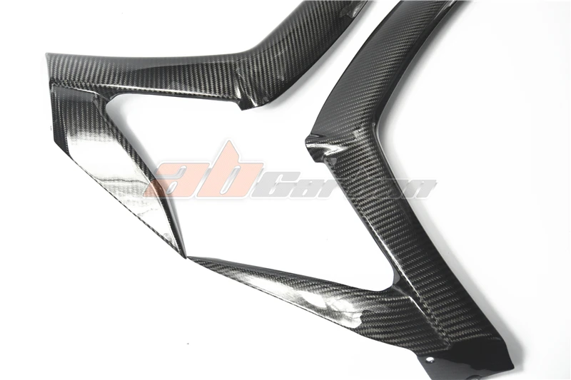 Передний правый губы Обтекатели Обложка для Kawasaki ZX10R 2011 2012 2013 17 18 19 полный углеродного волокна саржа
