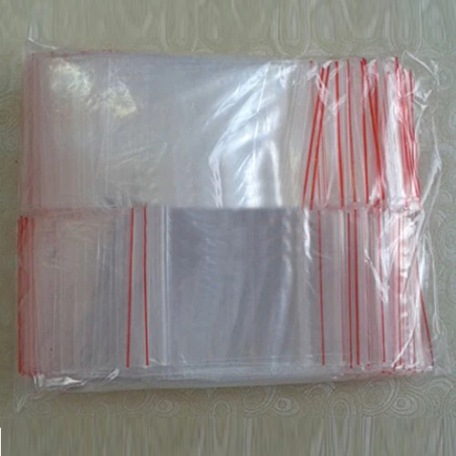 200 шт мешки для хранения прозрачные пластиковые на молнии упаковывая мешок