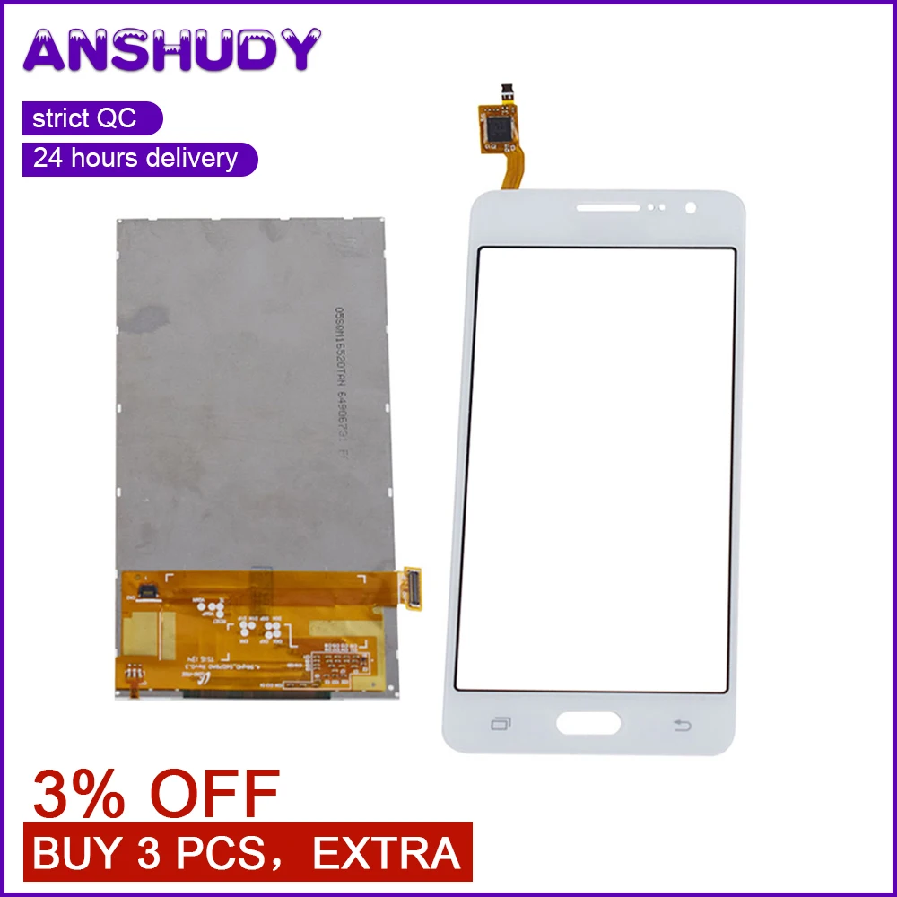 Для samsung Galaxy Grand Prime G531 G531F SM G531H Сенсорный экран планшета Сенсор Панель + ЖК дисплей