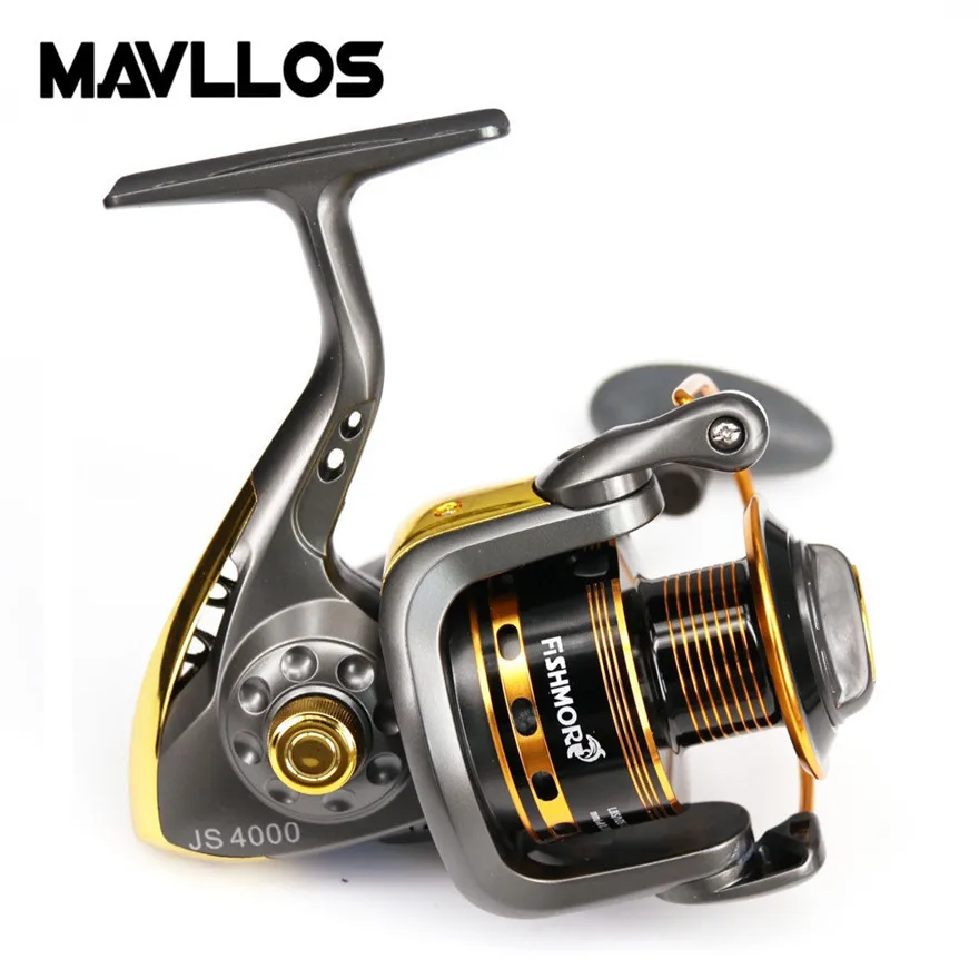 Mavllos 10BB Скорость соотношение 5,0: 1 морской рыбалки, металлическая катушка для рыбалки на карпа, Катушка Модель 1000-6000 перетащите Мощность 8 кг бас щука, катушка для спиннинга