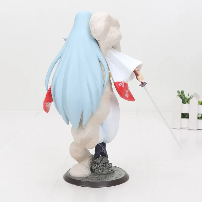 Inuyasha Yasha рисунок Sesshoumaru ПВХ расписная коллекция кукла аниме фигурки модель игрушки 18 см