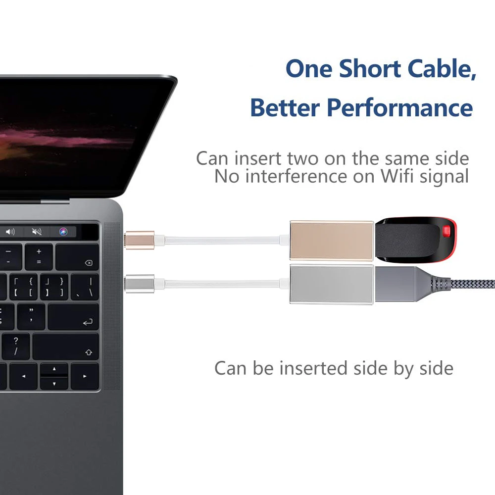 Kebidu USB C DisplayPort адаптер с поддержкой 4K UHD 1080P 3 1 Тип к MINI DP конвертер для Macbook Pro