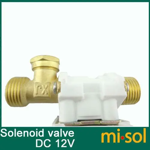 Бесплатная доставка Электрический электромагнитный клапан для воды 12 В
