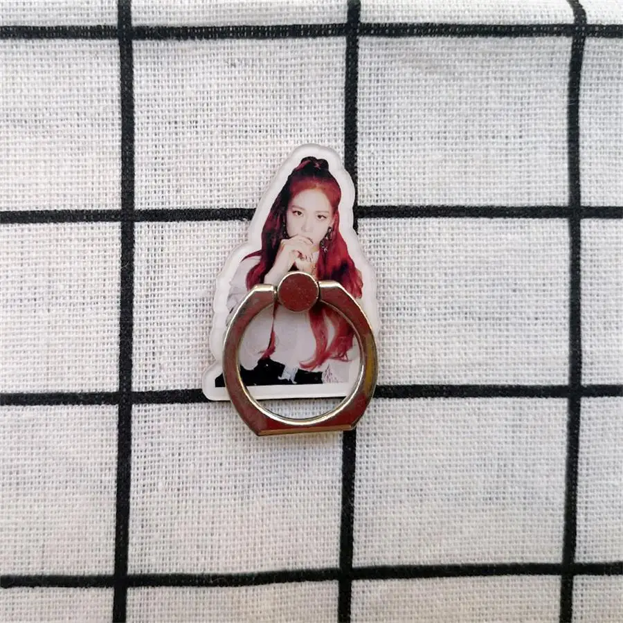 Kpop Blackpink Kill This Love Универсальное кольцо-держатель для пальца Jisoo Rose Регулируемая подставка для телефона Дженни Лиза