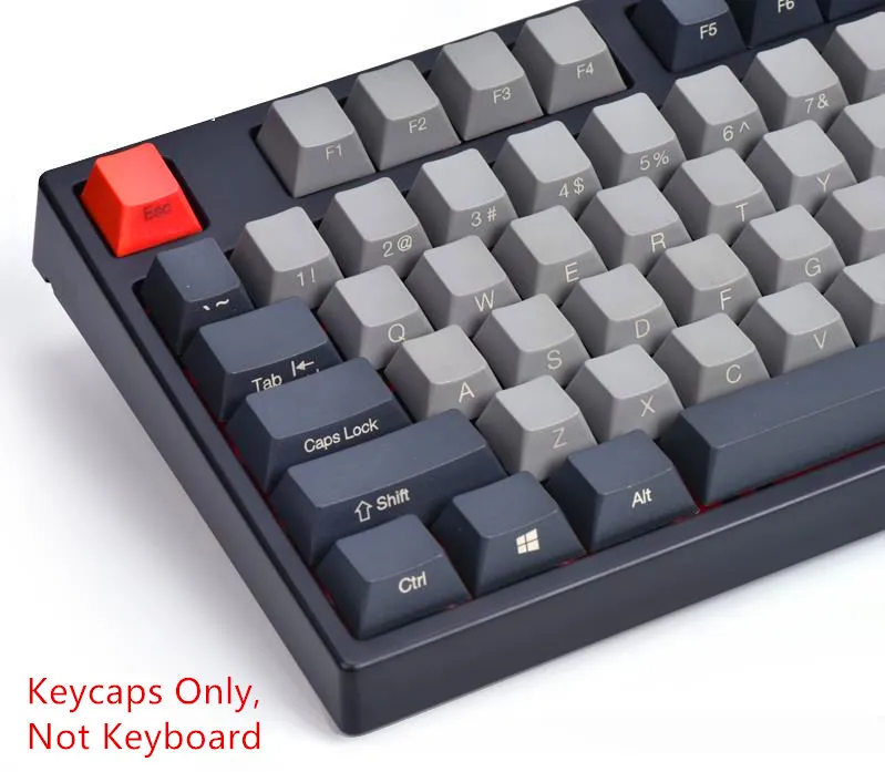 104 ключей набор черный серый смешанный Dolch толстые PBT брелки ANSI макет OEM профиль