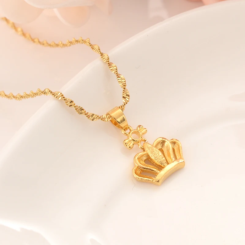 Золотое ожерелье серьги набор для женщин подарок вечеринки Дубай любовь сердце
