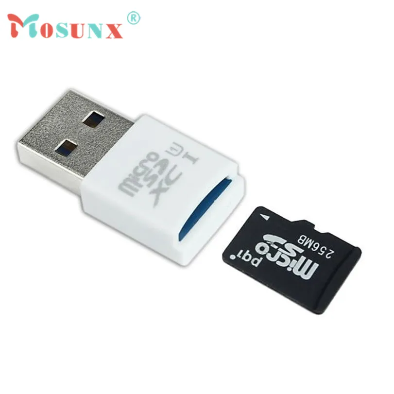 Hot-sale Mosunx Gifts Wholesale Good quality White MINI 5Gbps Super Speed USB 3.0 Micro SD/SDXC TF Card Reader Adapter 1pc C76 | Компьютеры