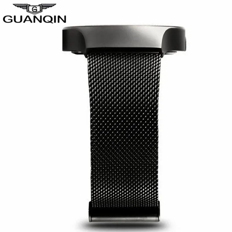 GUANQIN Новые Лучшие Роскошные часы мужские Брендовые Часы ультратонкие кварцевые с