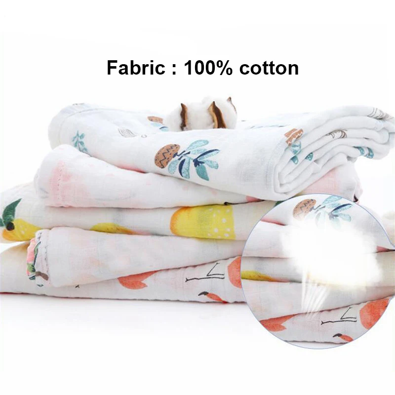 Милый Фламинго органический хлопок муслин детское Пеленальное Одеяло банное