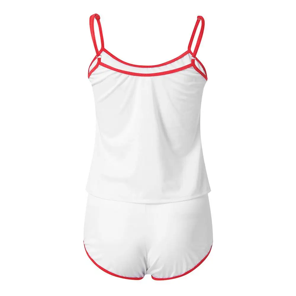 

Women Sleepwear Sleeveless Strap Nightwear Lace Trim Satin Cami Top Pajama Sets vintage lace nightgown #9