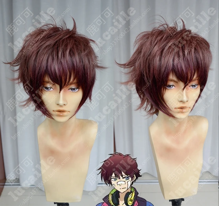 

Anime Hamatora The Animation Nice Cosplay Wig Short Fluffy Heat Resistant Synthetic Hair Wigs + Wig Cap