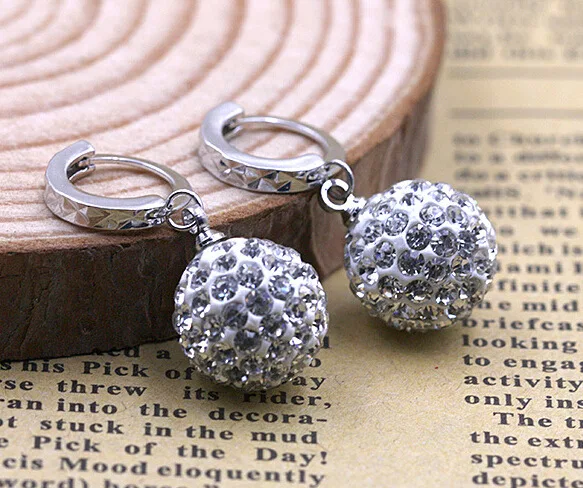 2016 эффектные ювелирные изделия посеребренные Стразы полностью хрустальный шар