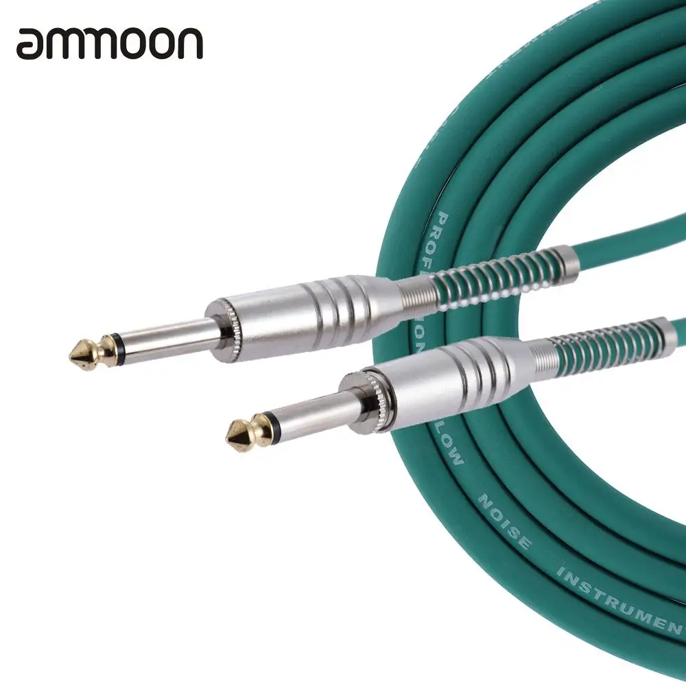 Хорошее качество 3 м/10 футов моно кабель для гитарного инструмента прямой 1/4 дюйма