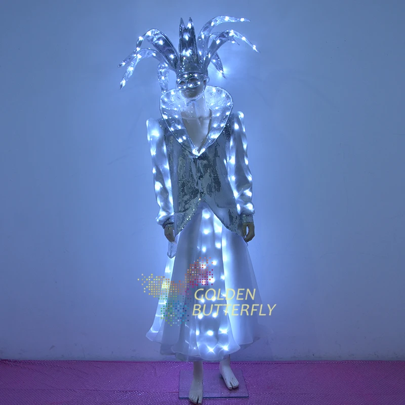 

LED luminous magician clothing luminous performance clothes