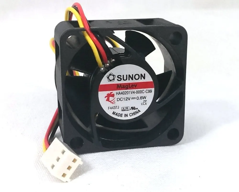 Осевой вентилятор охлаждения для сервера Sunon MagLev датчик скорости 40x20mm 3pin 4700 об/мин