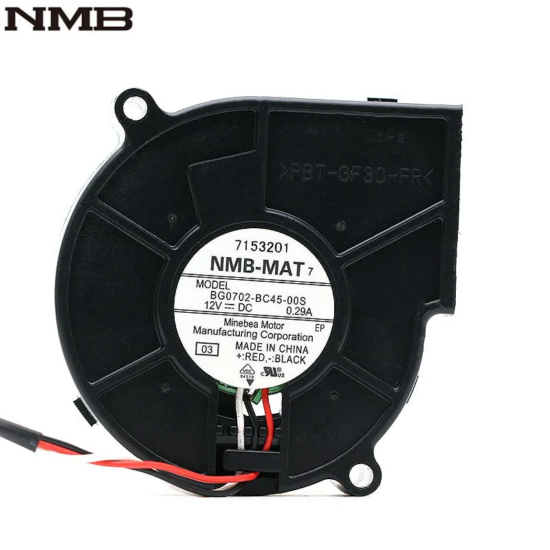 Новый Турбовентилятор для отвода тепла NMB BG0702-BC45-00S 12V 0.29A 7025 7 см