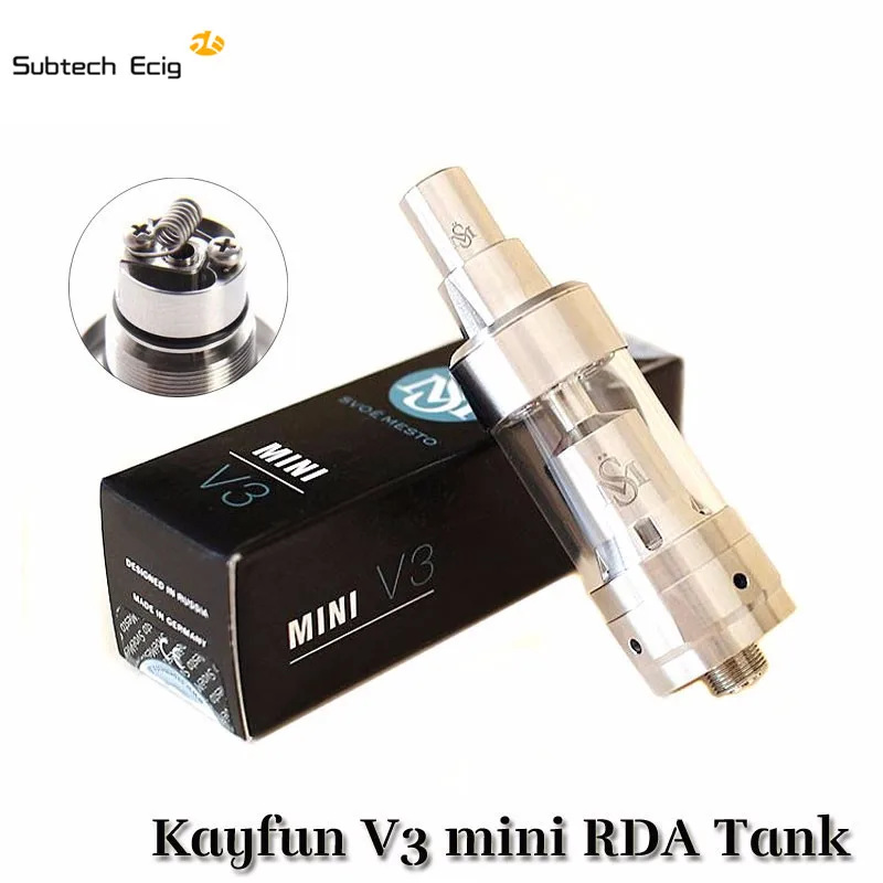 Электронная сигарета Kayfun mini V3 rda управление воздушным потоком испарителя