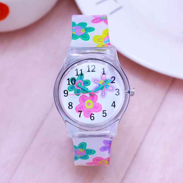 willis new lovely flowers transparent quartz watches women ladies girls students holidays gifts fashion casual wristwatches 2