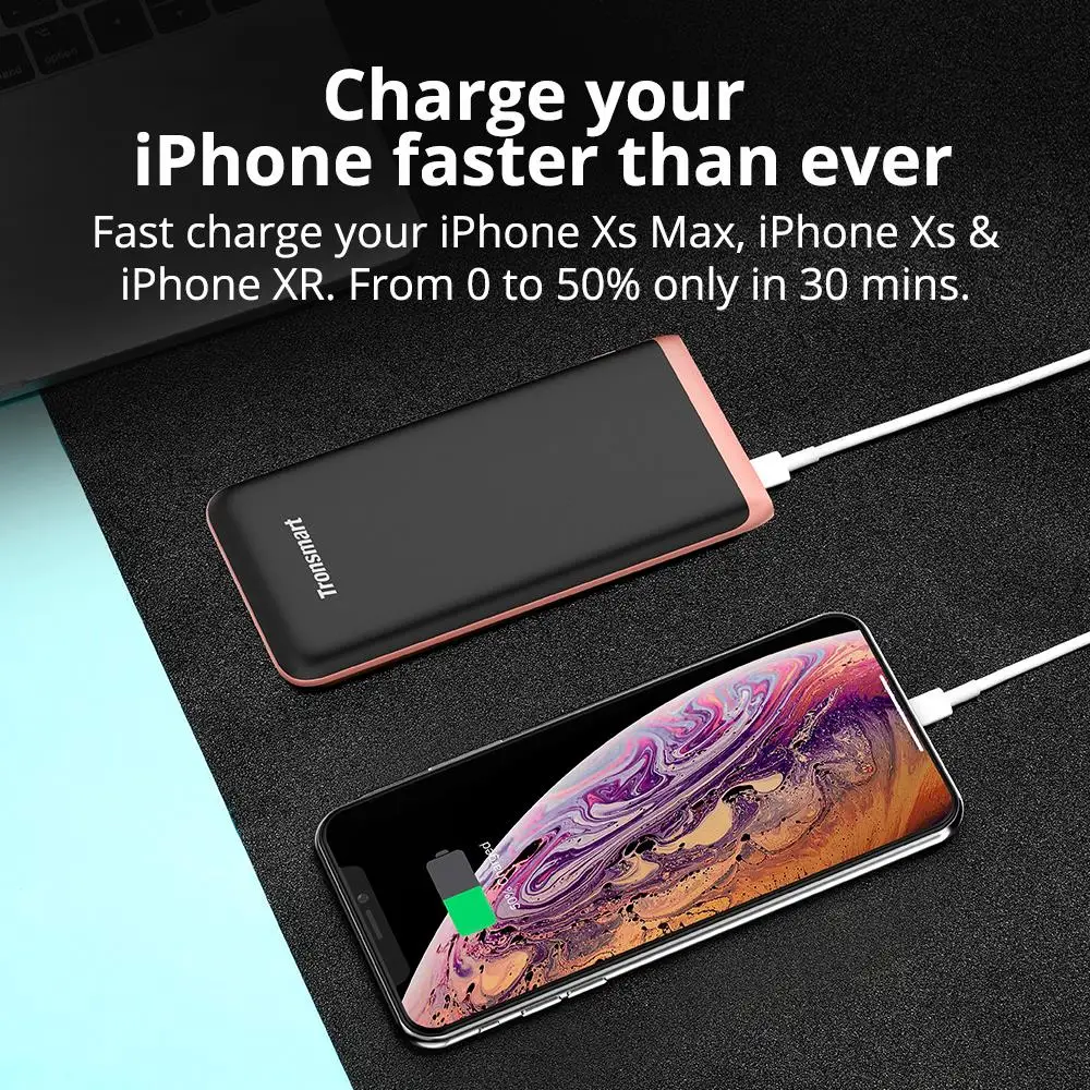 [Корабль из России] Tronsmart Trim pdd01 power Bank 10000 мАч Быстрая зарядка 3 0 портативное