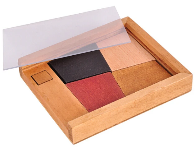 Новый деревянный пазл IQ головоломка для развития интеллекта головоломки