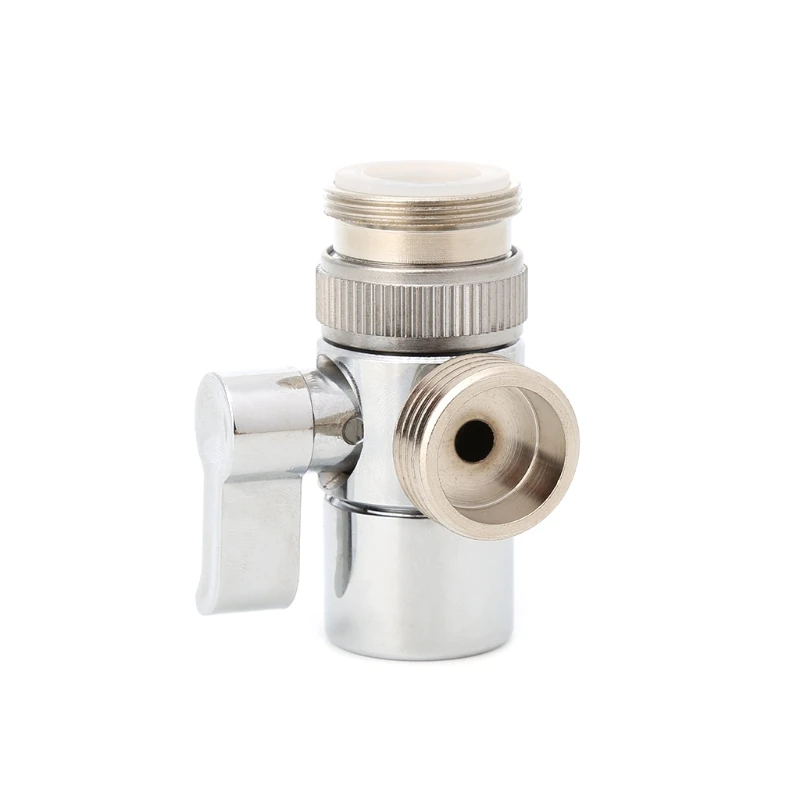 

Bathroom Kitchen Brass Sink Valve Diverter Faucet Splitter to Hose Adapter M22 X M24