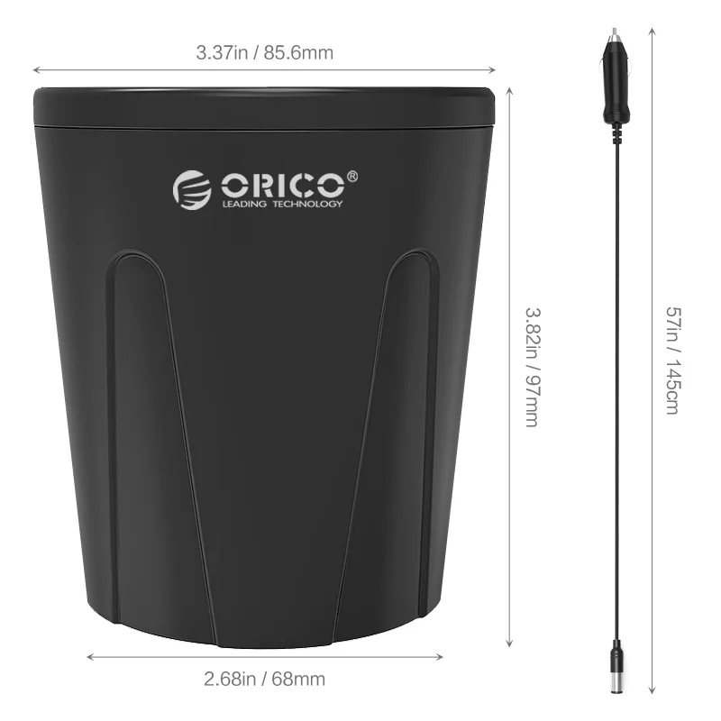 Зарядное устройство ORICO для телефона с 3 usb-портами и держателем стакана
