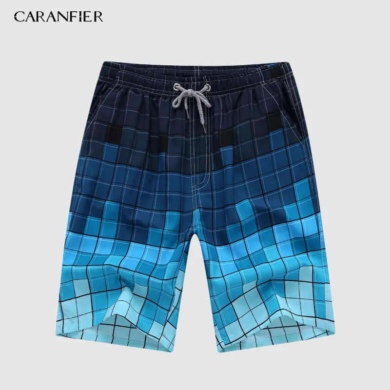 lattice CARANFIER мужские спортивные шорты, пляжные шорты бермуды, шорты для серфинга, боксеры, плавки, купальные костюмы, купальники - Цвет: lattice