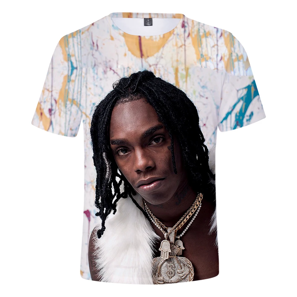 Мода YNW Melly 3D Футболка Мужская/женская летняя новая Harajuku Толстовка XXS-4XL | Мужская