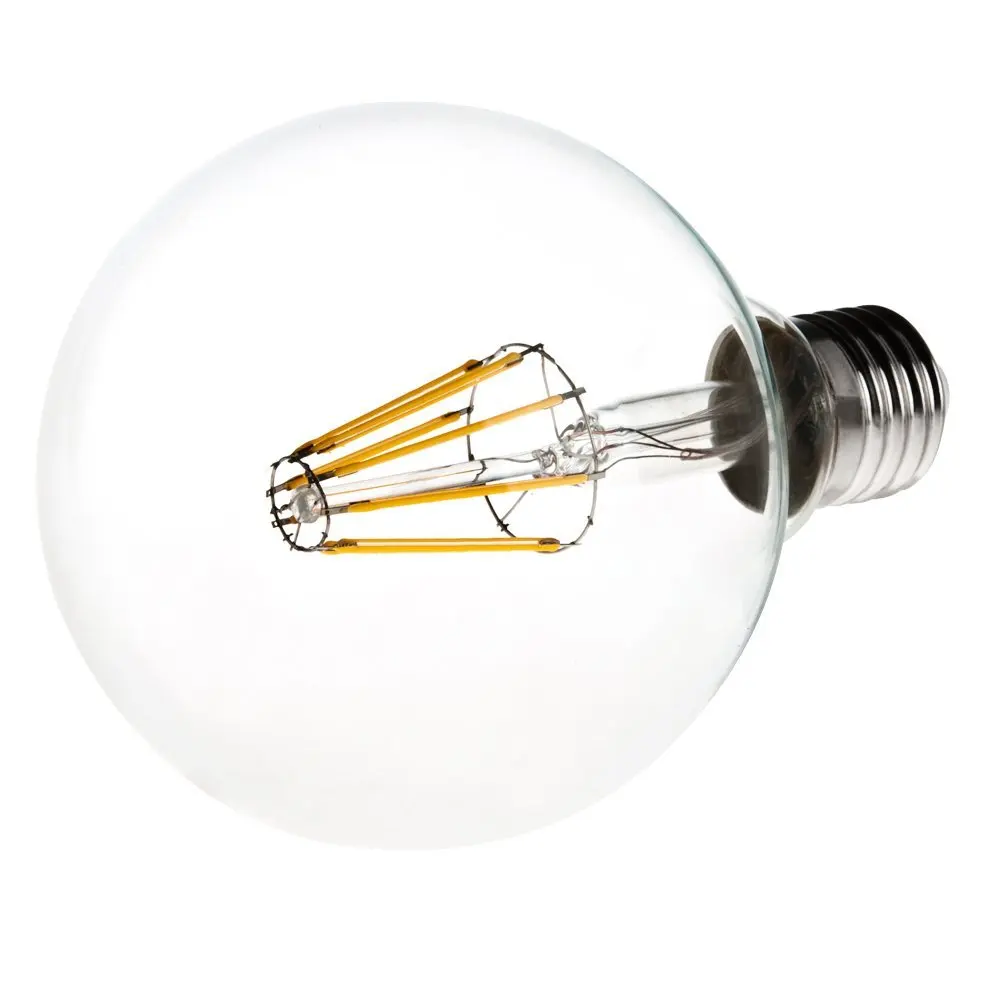 Эдисон лампы led g80 эдисон лампа накаливания COB LED пламя 6 Вт 110 В/220 В G80 Лампы Ретро E27