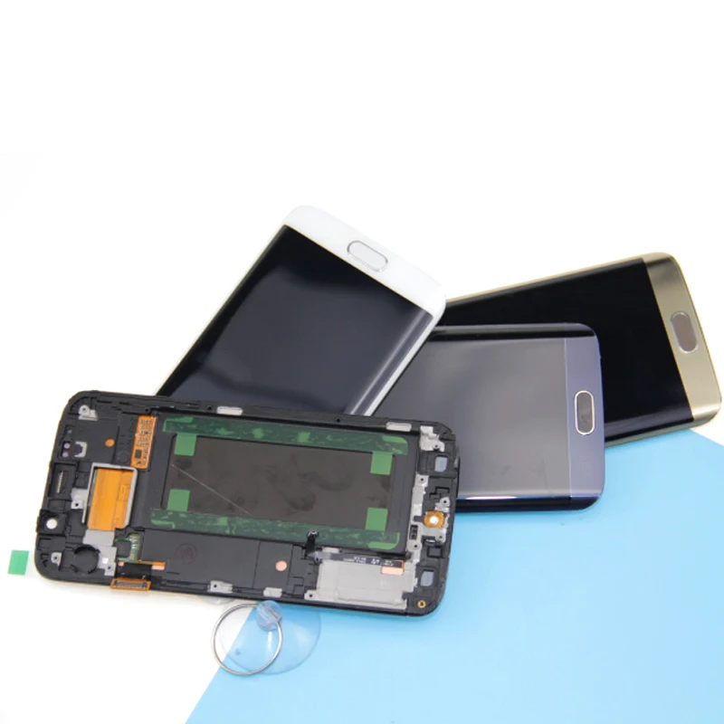 Бесплатная доставка сменный ЖК дисплей для SAMSUNG Galaxy s6 edge G925 G925F дигитайзер в сборе