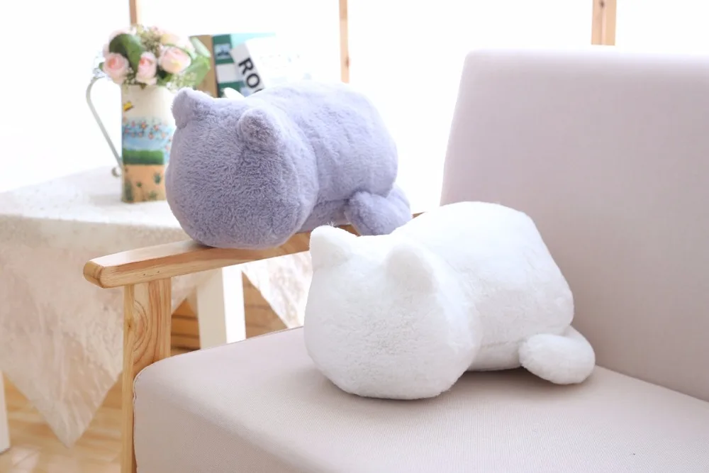 1 шт. Kawaii Плюшевые игрушки для кошек, укомплектованные милыми тенями, куклы для кошек, детские подарочные куклы, милые игрушечные животные, 3 цвета, украшение для дома, мягкие подушки