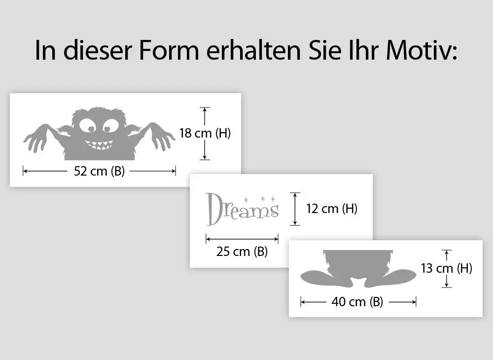 

2017 New Carton Monster Dreams Removable Wall Sticker for Kids Room Free Shipping