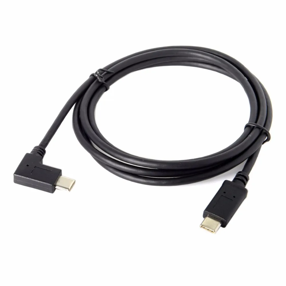 90 градусов прямоугольный USB 3 1 Type C к c 2 0 кабель для передачи данных 5 м футов