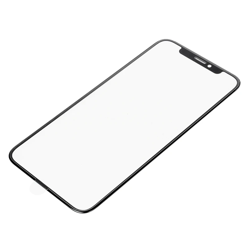 2 комплекта для iPhone X Переднее внешнее стекло с ока рамкой ободок наклейками