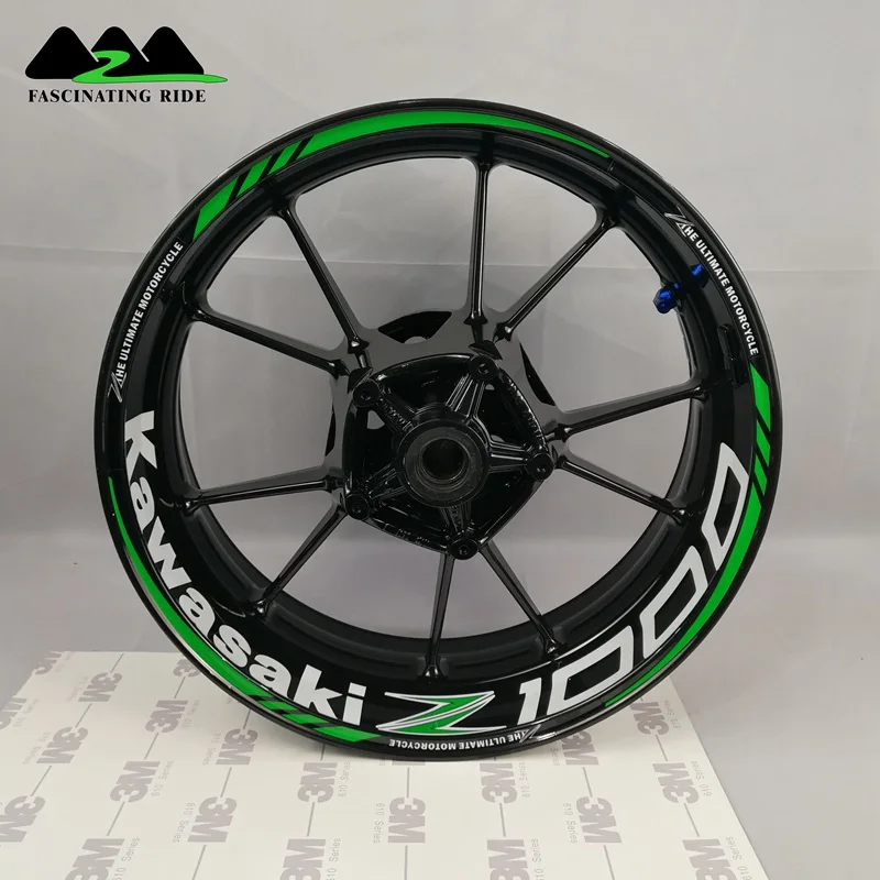Z1000 green02 Подходит для Kawasaki Z1000Z900Z800Z650Z250 мотоцикл переоборудование водонепроницаемый и светоотражающий персональный концентратор стикер 17 дюймов ген - Color: Z1000 green02