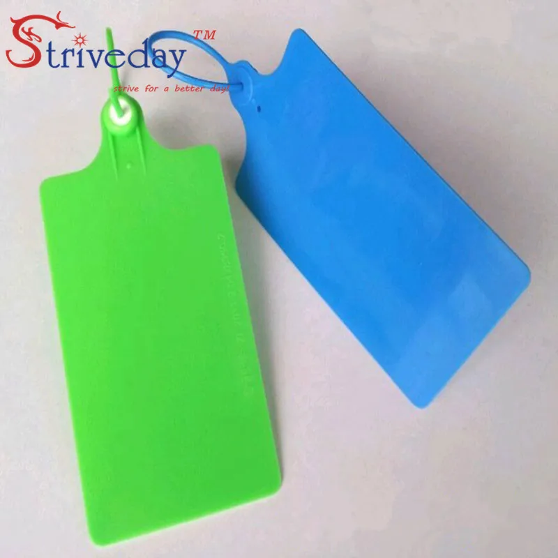 100 шт./лот одноразовые пластиковые Галстуки бирки для крупных вывесок логистики
