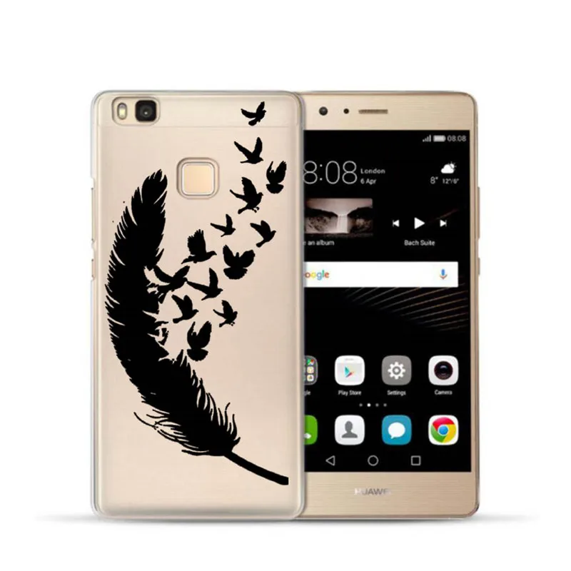 Мягкий прозрачный чехол из ТПУ для Huawei Ascend P8 P9 Lite 2017 P10 P20 lite Plus Ловец снов мягкий