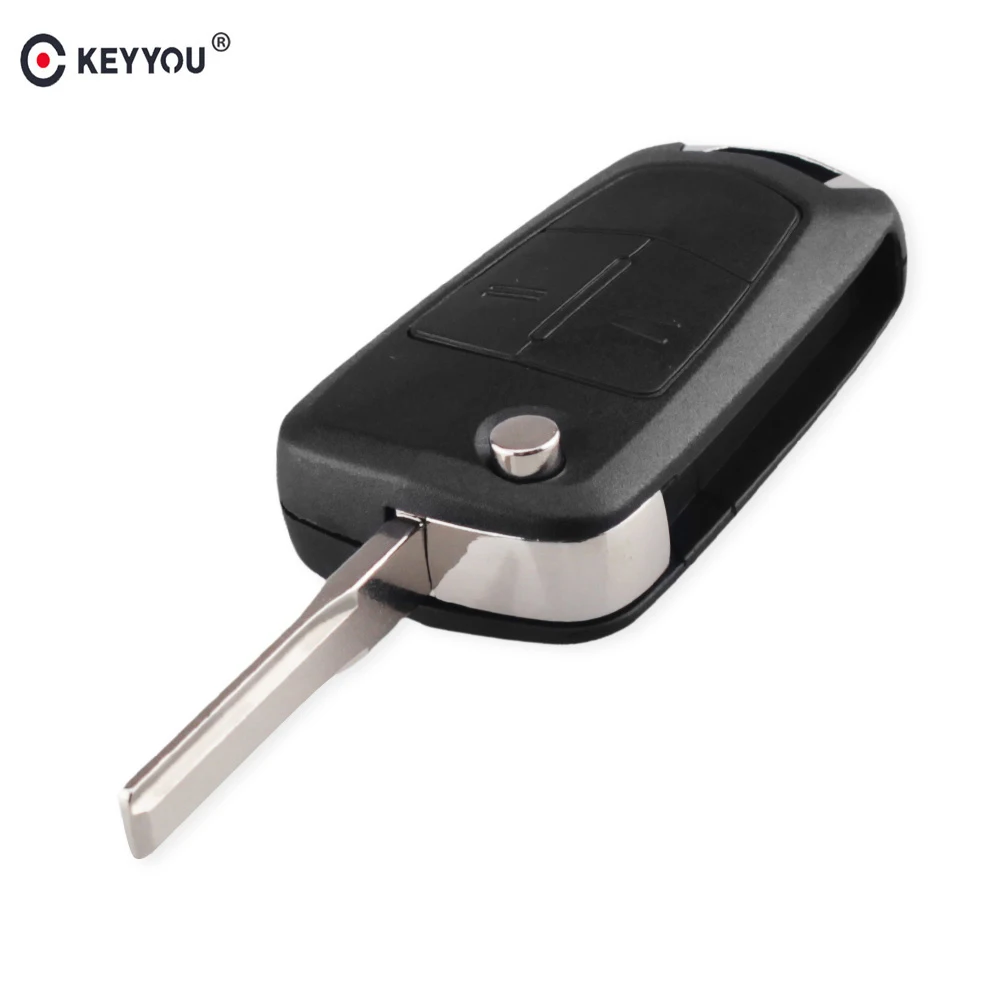 KEYYOU 2 кнопки откидной пульт дистанционного управления складной чехол для