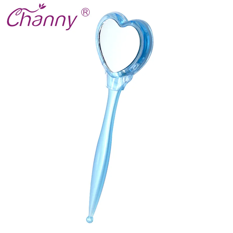 Channy ножницы для стрижки бровей с расческой сердце зеркало Бритва лица удаление